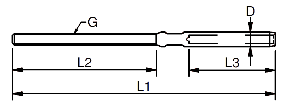 900xxxXL terminal for taper proof rigging screw